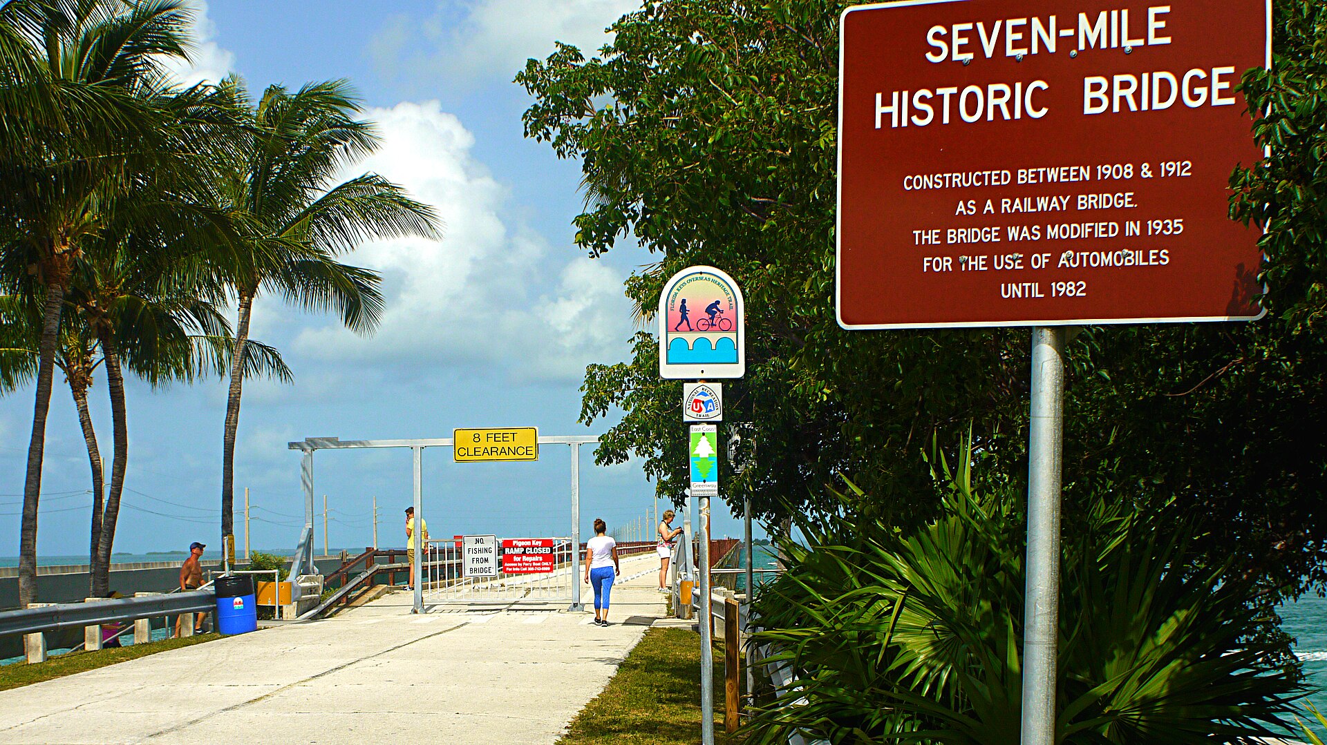 The historic Seven Mile Bridge in the Florida Keys.