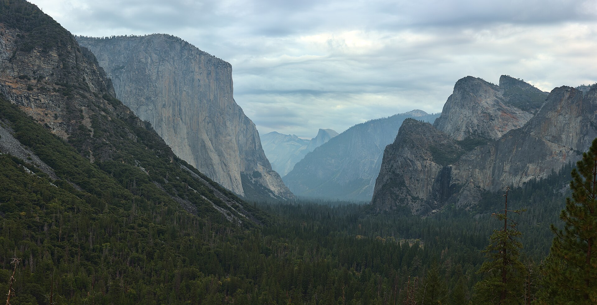 Another view into Yosemite Valley.