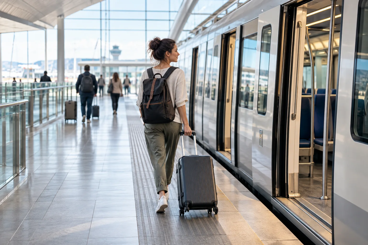 משדה התעופה למלון: הסעה, רכבת או תחבורה ציבורית?