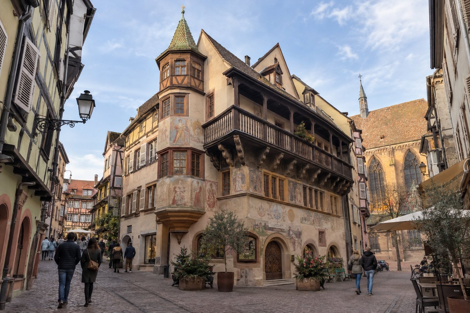 A romantic day in Colmar, Alsace, France: canals, wine and a cosy dinner